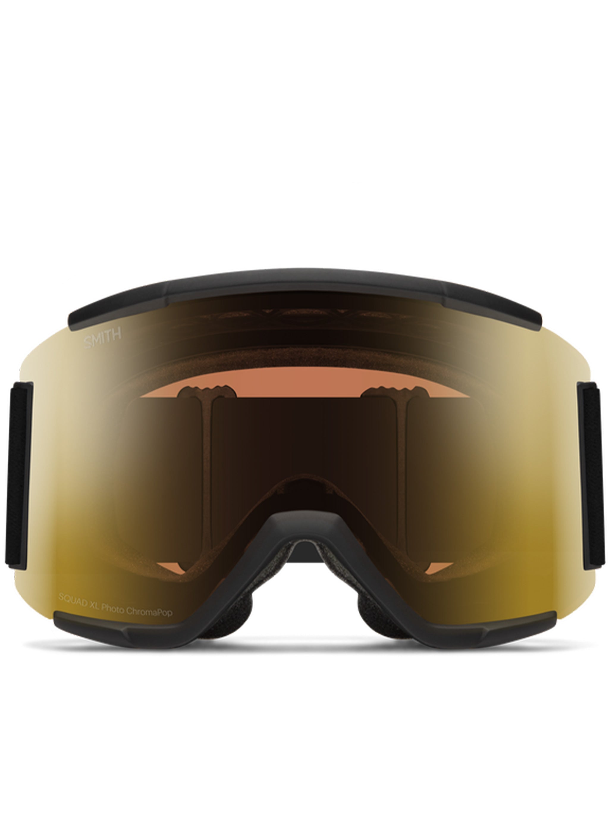Wraparound Lens Sunglasses with Amber Tint and Branded Strap