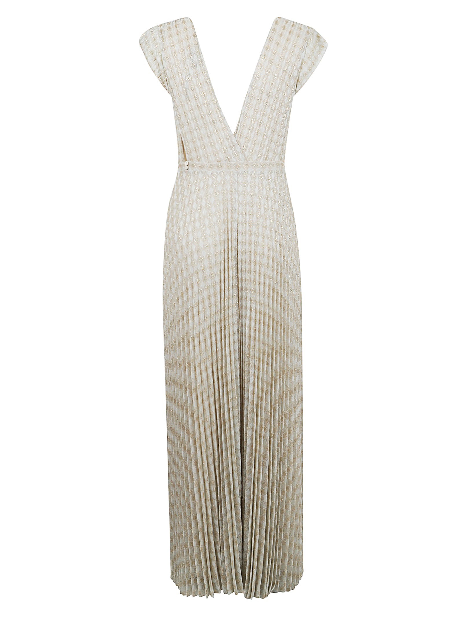 Midi Dress With Deep V-Neckline
