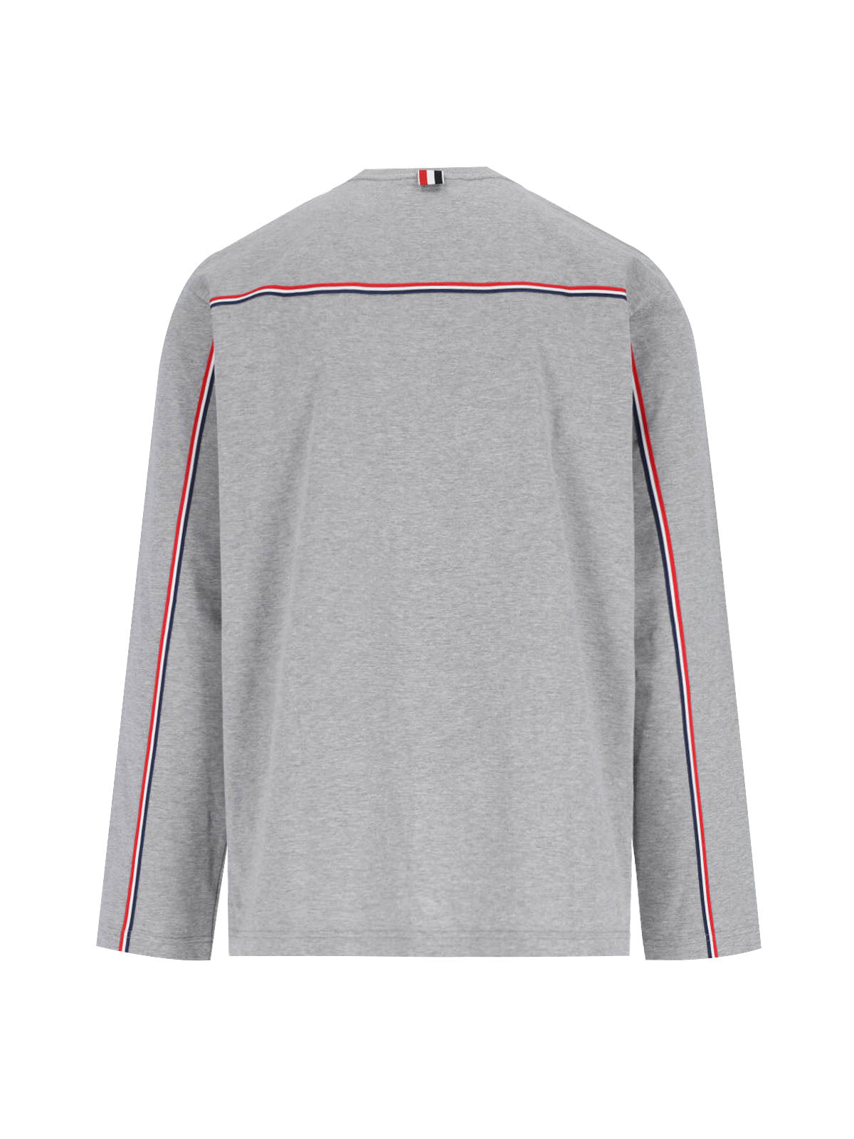 Grey Logo Long Sleeve T-Shirt