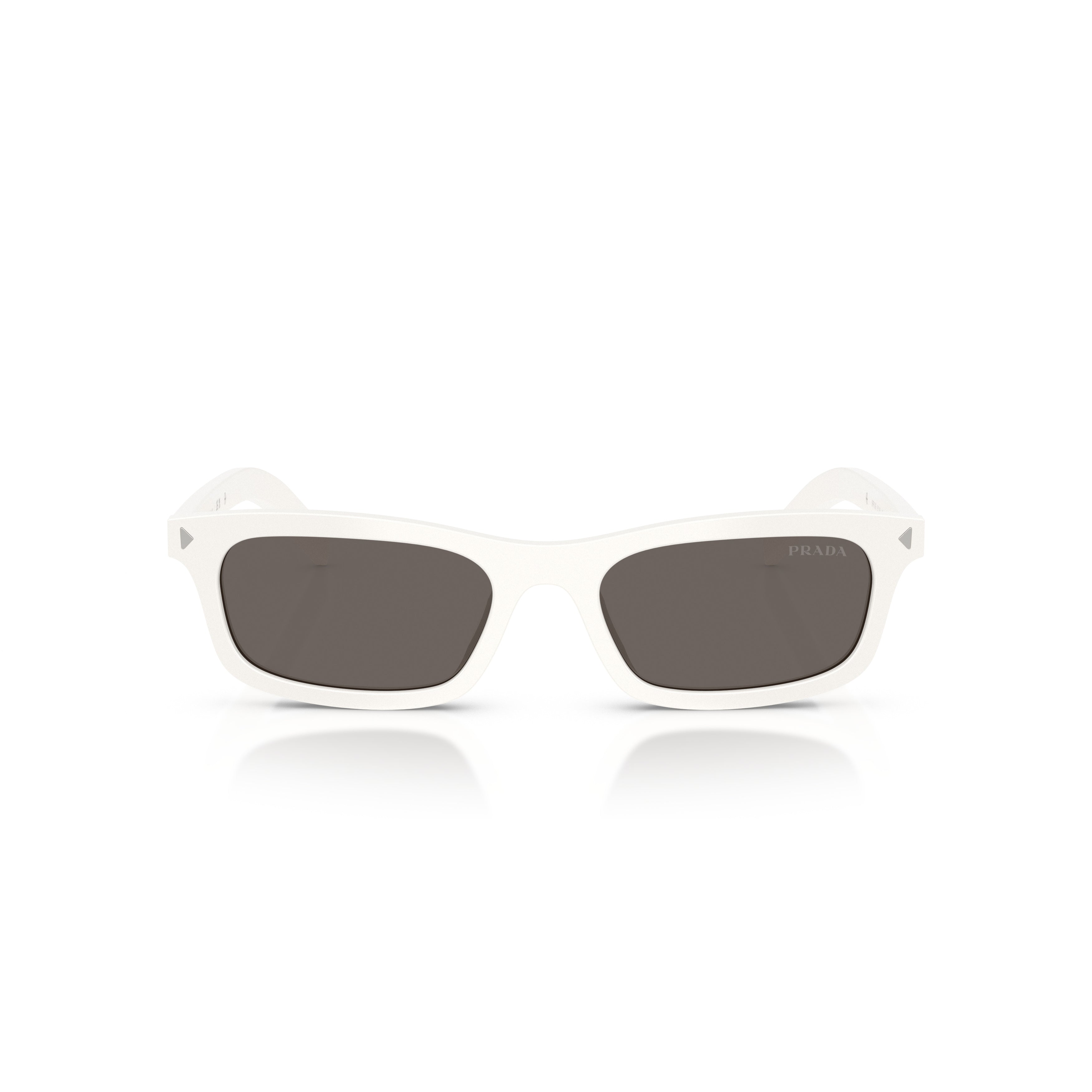 0pr D05s Glossy White Acetate Sunglasses