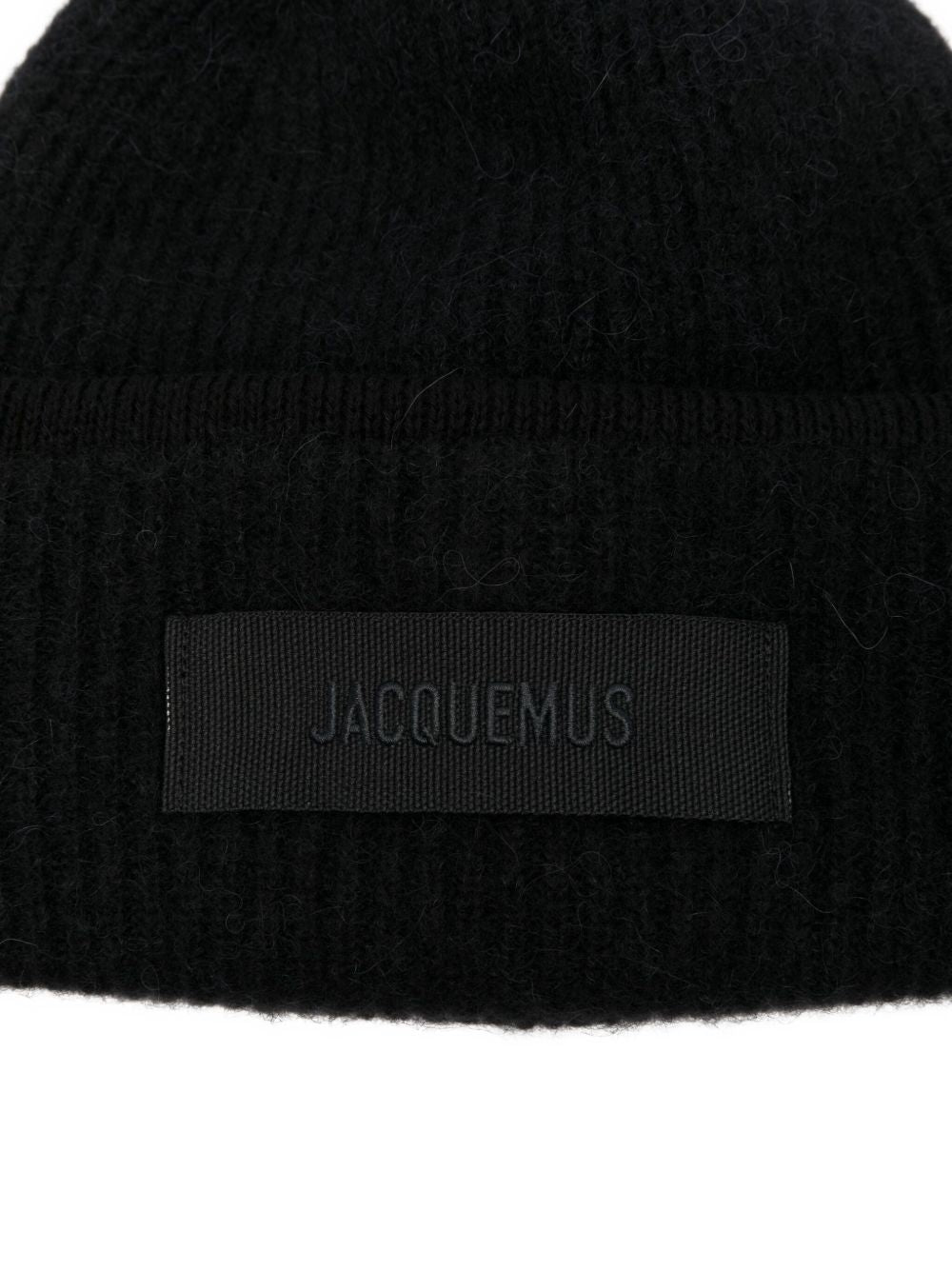Round Crown Knit Hat with Turn-up Brim