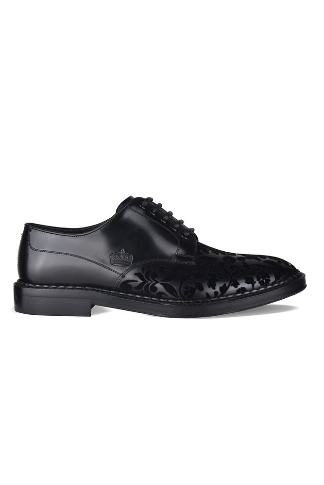 Smooth Black Calf Leather Derbies