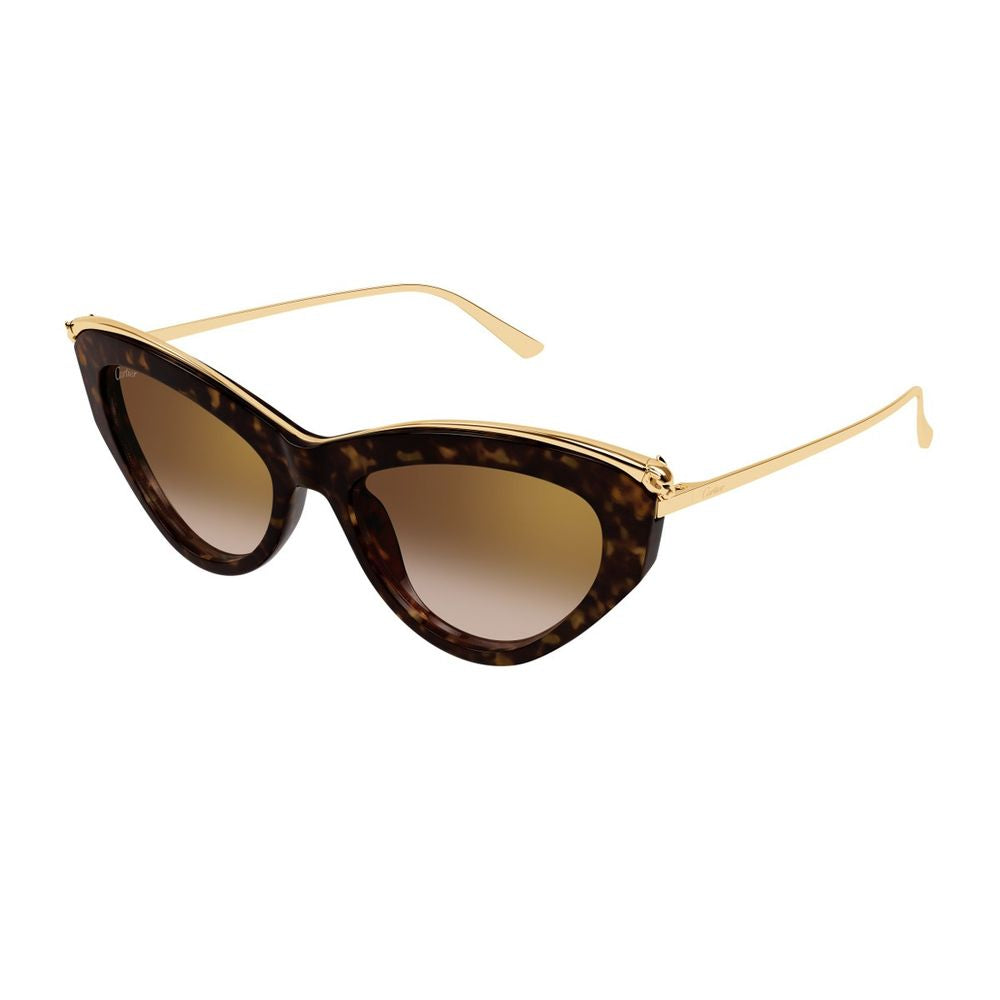 Ct0596S Panthere De Havana Cat-Eye Sunglasses