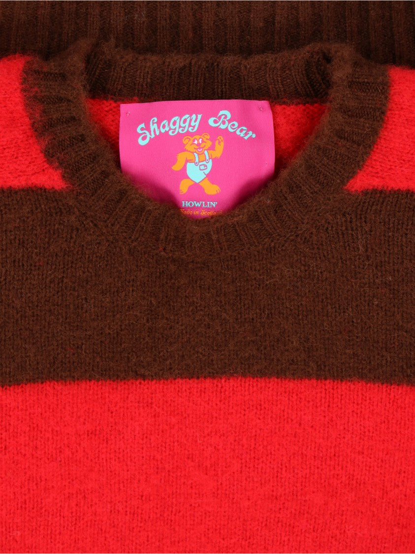 Textured Knit Sweater With Classic Crew Neckline
