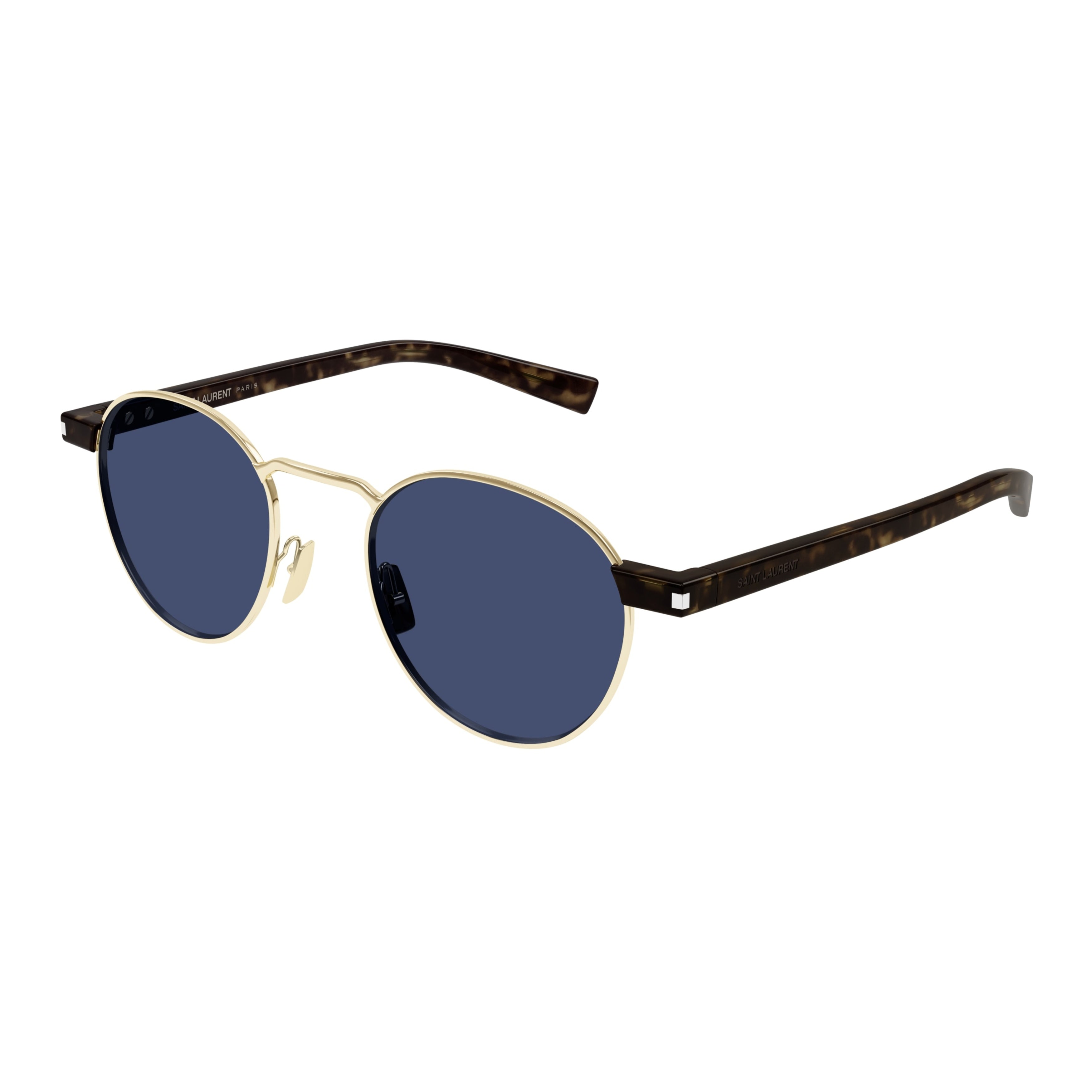 Sl 707 Round Blue Lens Sunglasses