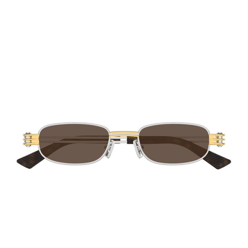 Bv1381S Linea Other 001 Silver Brown Bi-Color Metal Frame Sunglasses