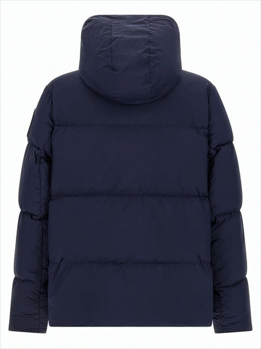 Quilted Padded Jacket with Adjustable Collar
