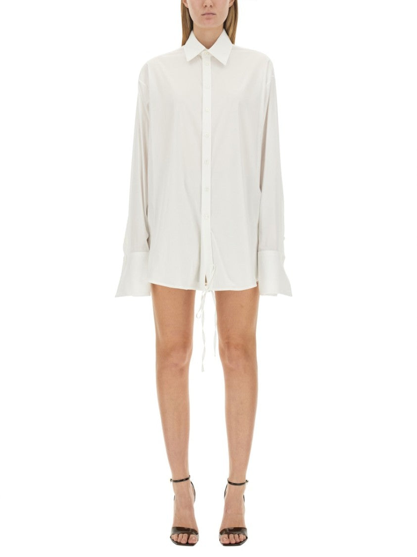 Relaxed Fit Drawstring Shirt
