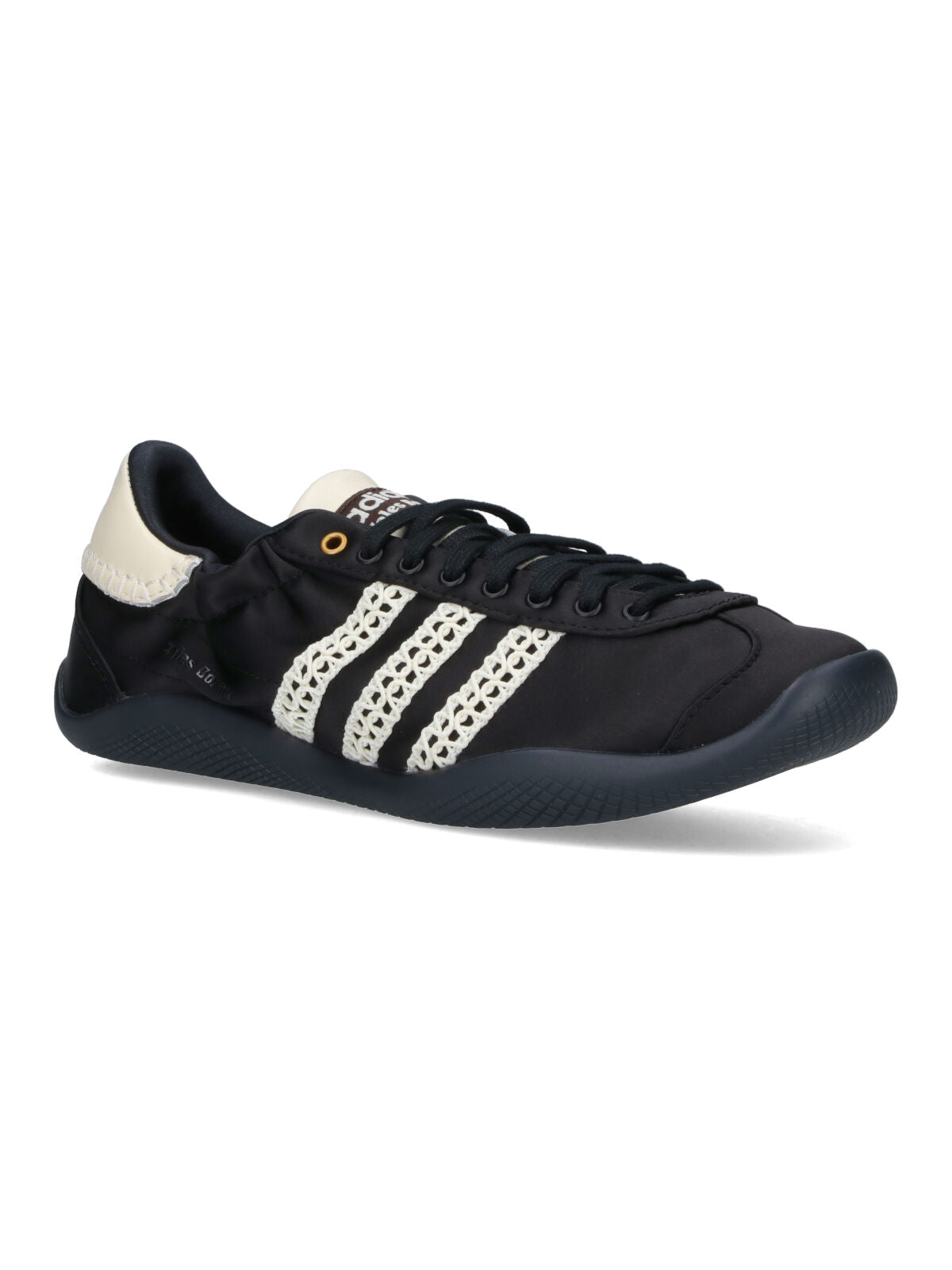 "Kalintha" Sneakers, In Black Fabric, Round Toe