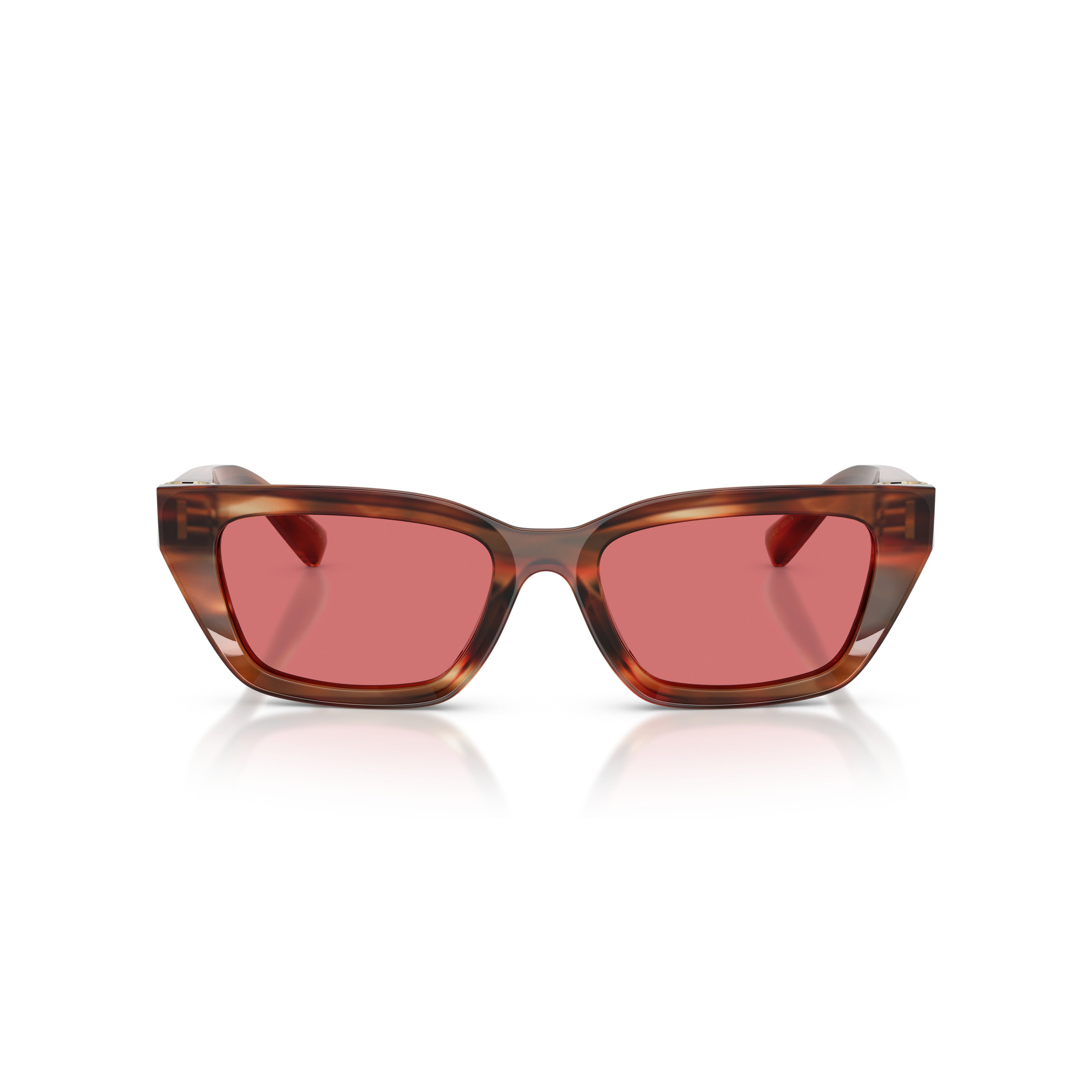 0dg4532 Rectangular Tortoiseshell Sunglasses with Rose Lenses