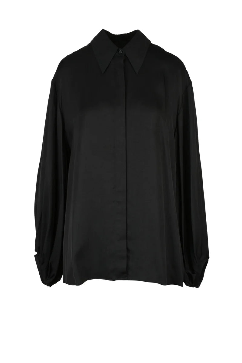 Satin Shirt - Black