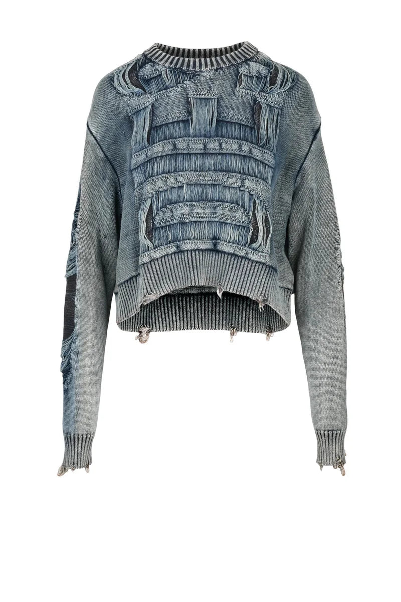 Cotton Sweater - Blue