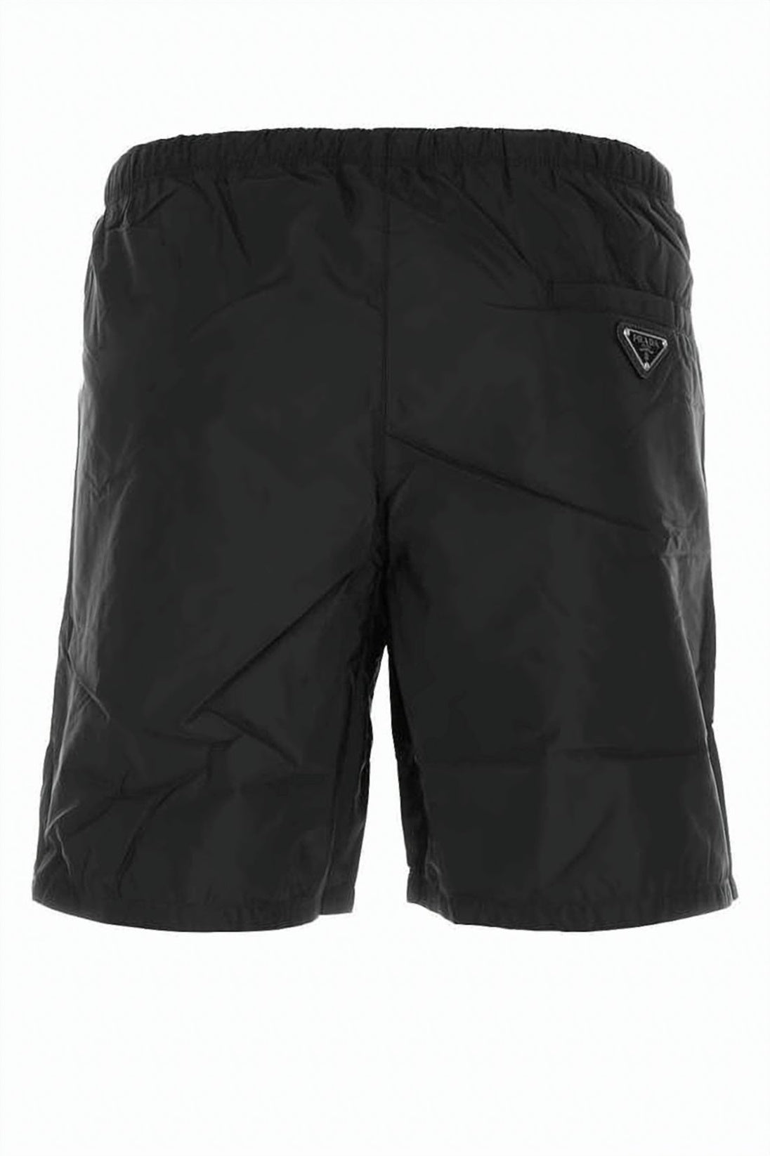 Black Swim Shorts with Elastic Waistband