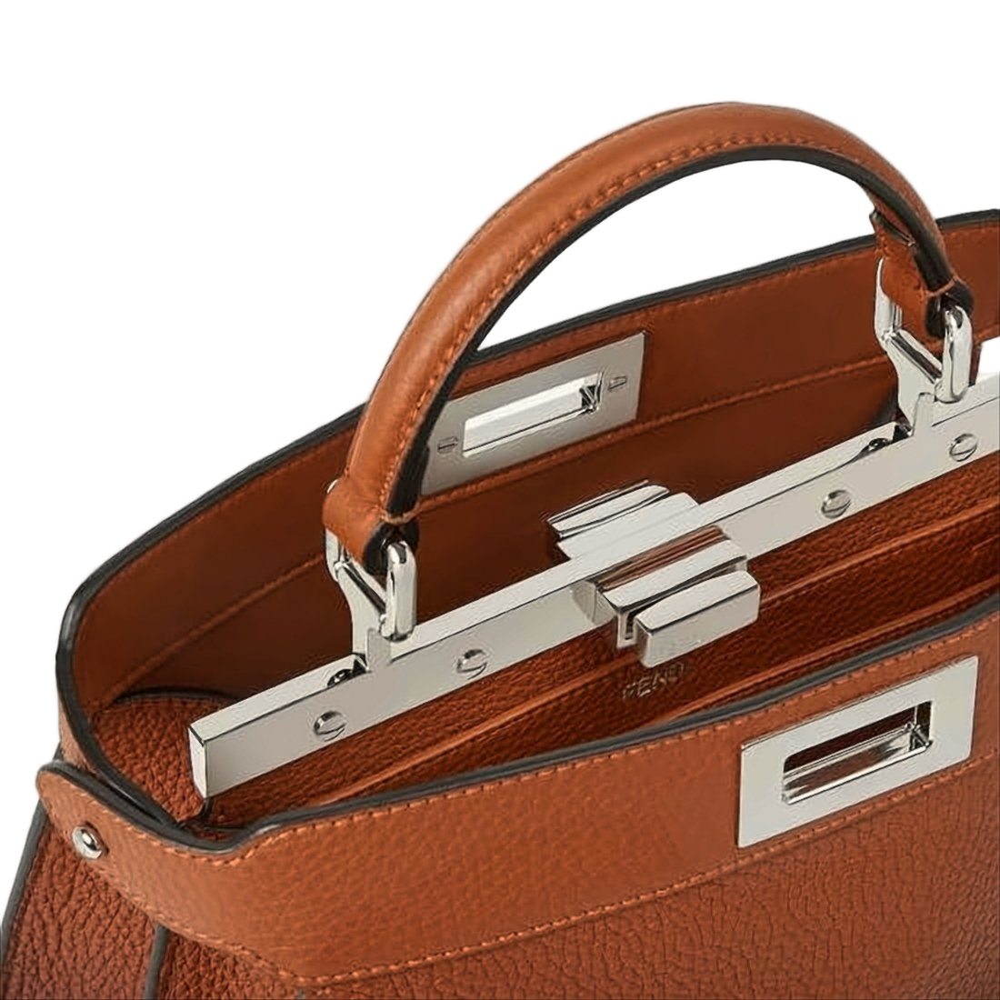 Gradient Calf Leather Shoulder Bag