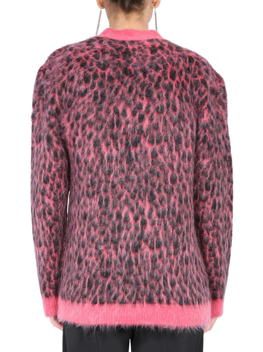 Leopard Jacquard Cardigan