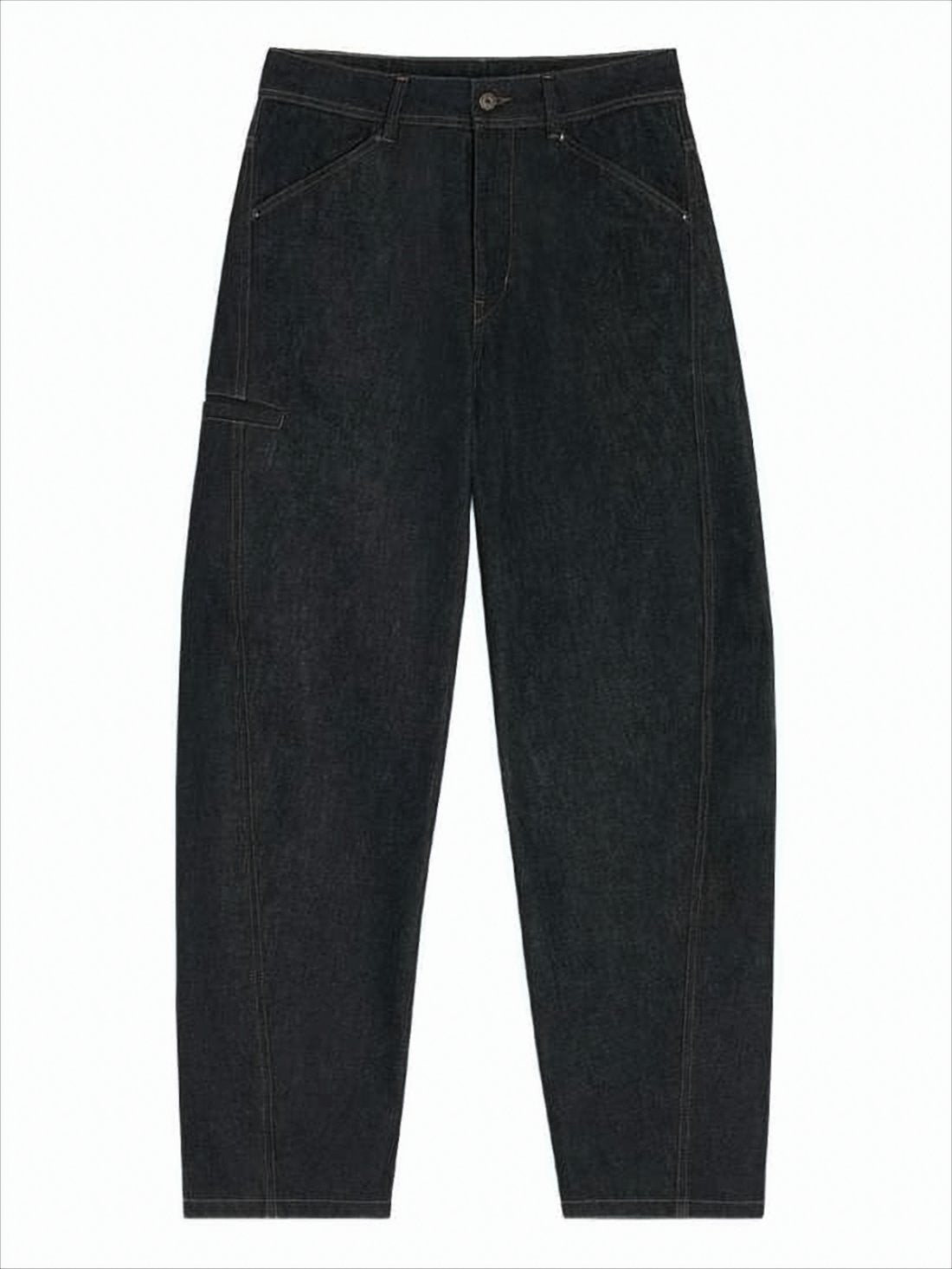 Relaxed Wide-Leg Denim Pants