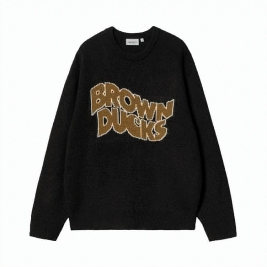 Graphic Black Knit Sweater