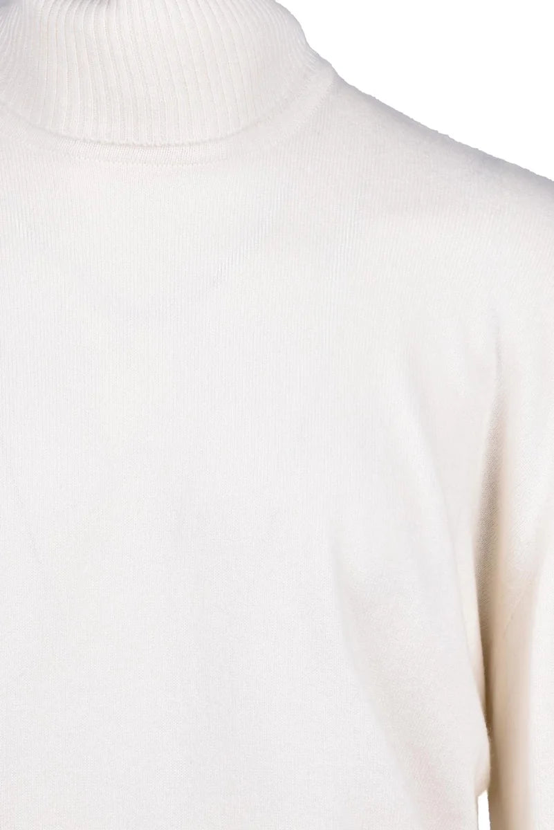 Turtleneck Sweater - White
