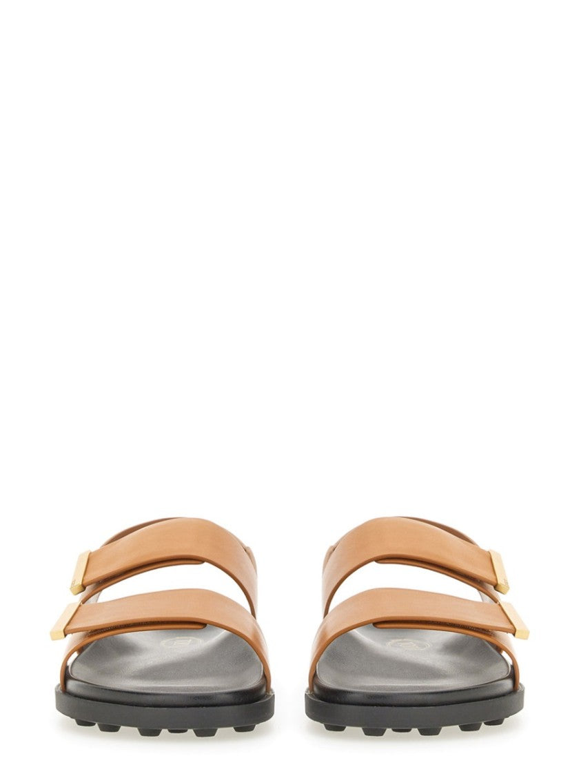 Brown Calfskin Sandals