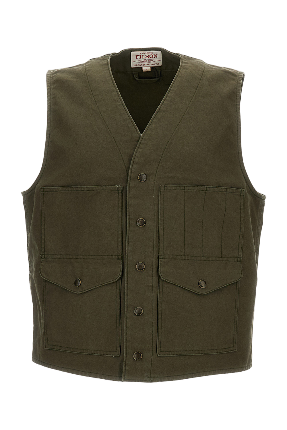 Green Cotton Sports Vest