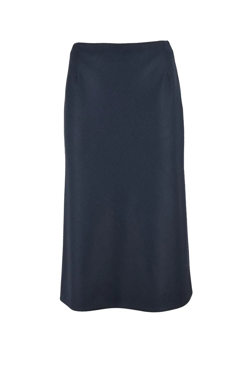 Flared Midi Skirt - Blue