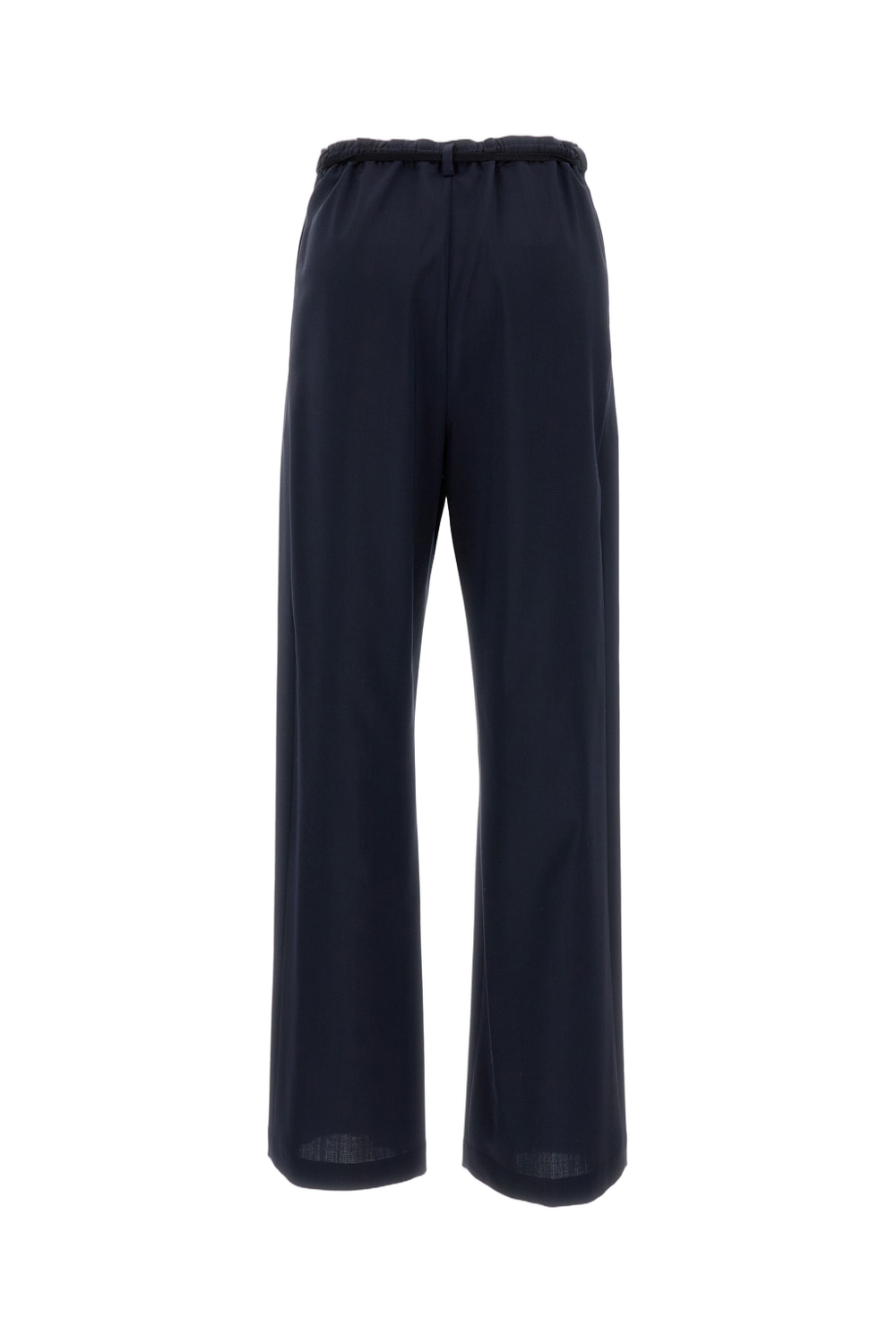 Wide-Leg Trousers With Front Pleats