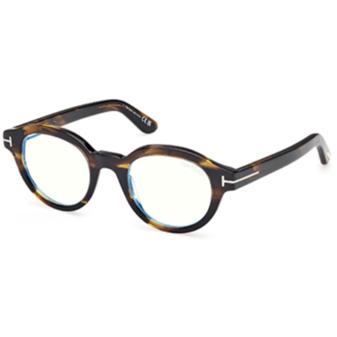 Ft6037-B Round Tortoiseshell Acetate Eyeglasses