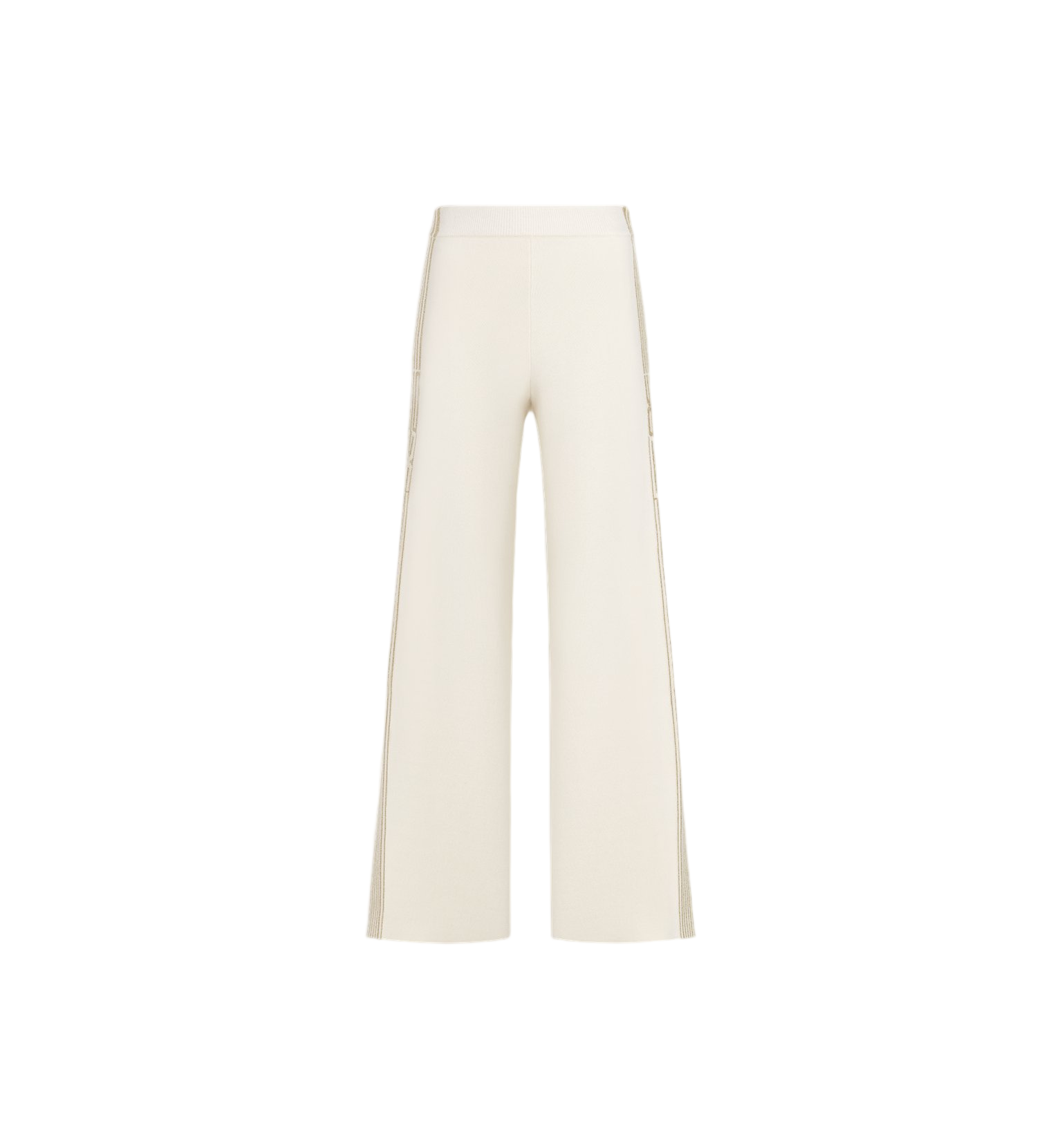 Off-White Wide-Leg High Waist Striped Pants