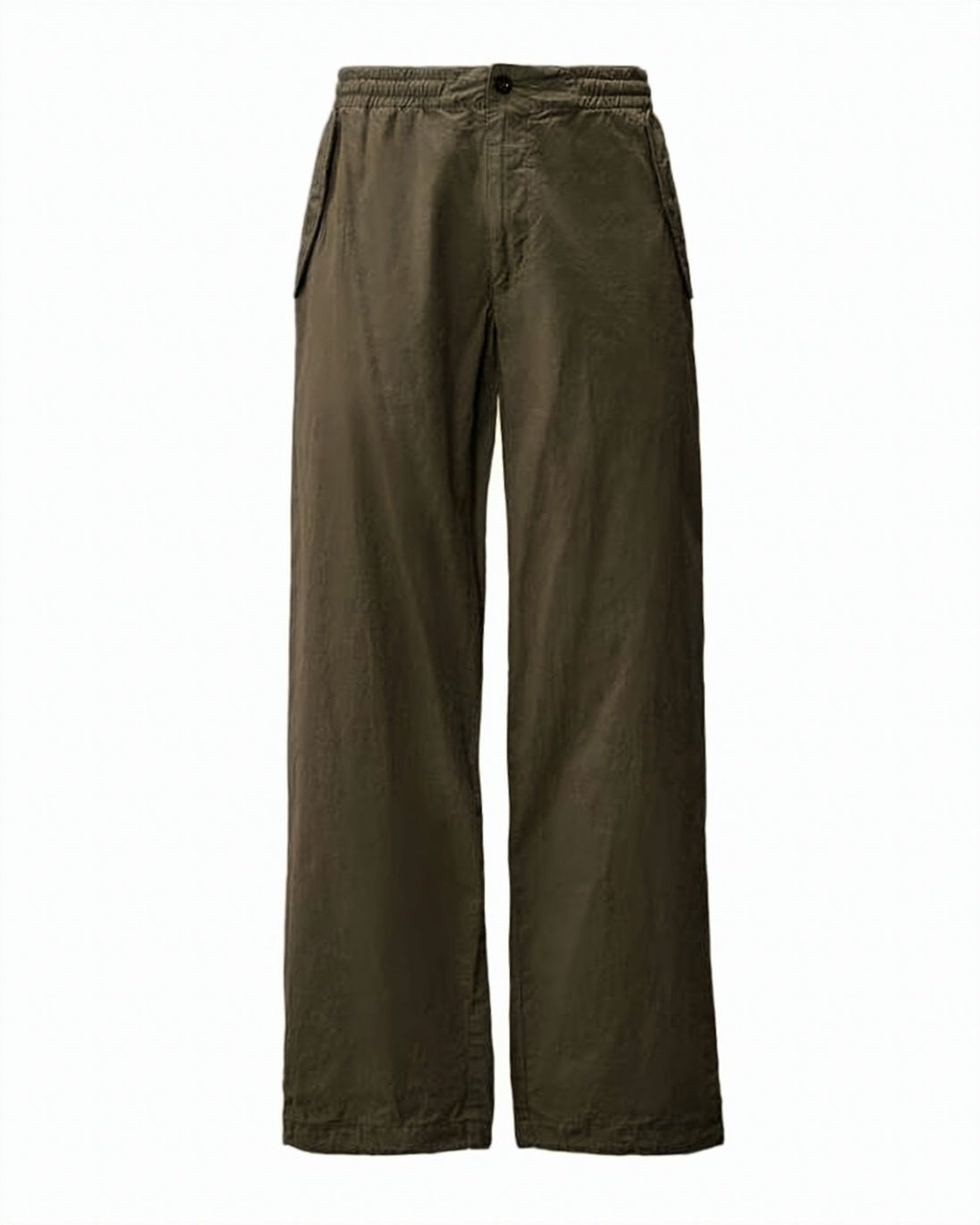 Relaxed Fit Brown Straight Pants