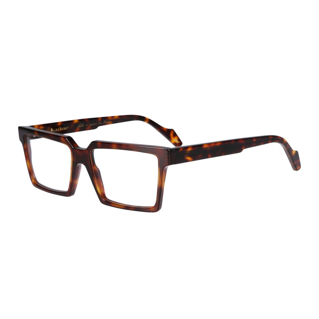 Pierre Bold Oversized Square Tortoiseshell Kador Eyeglasses