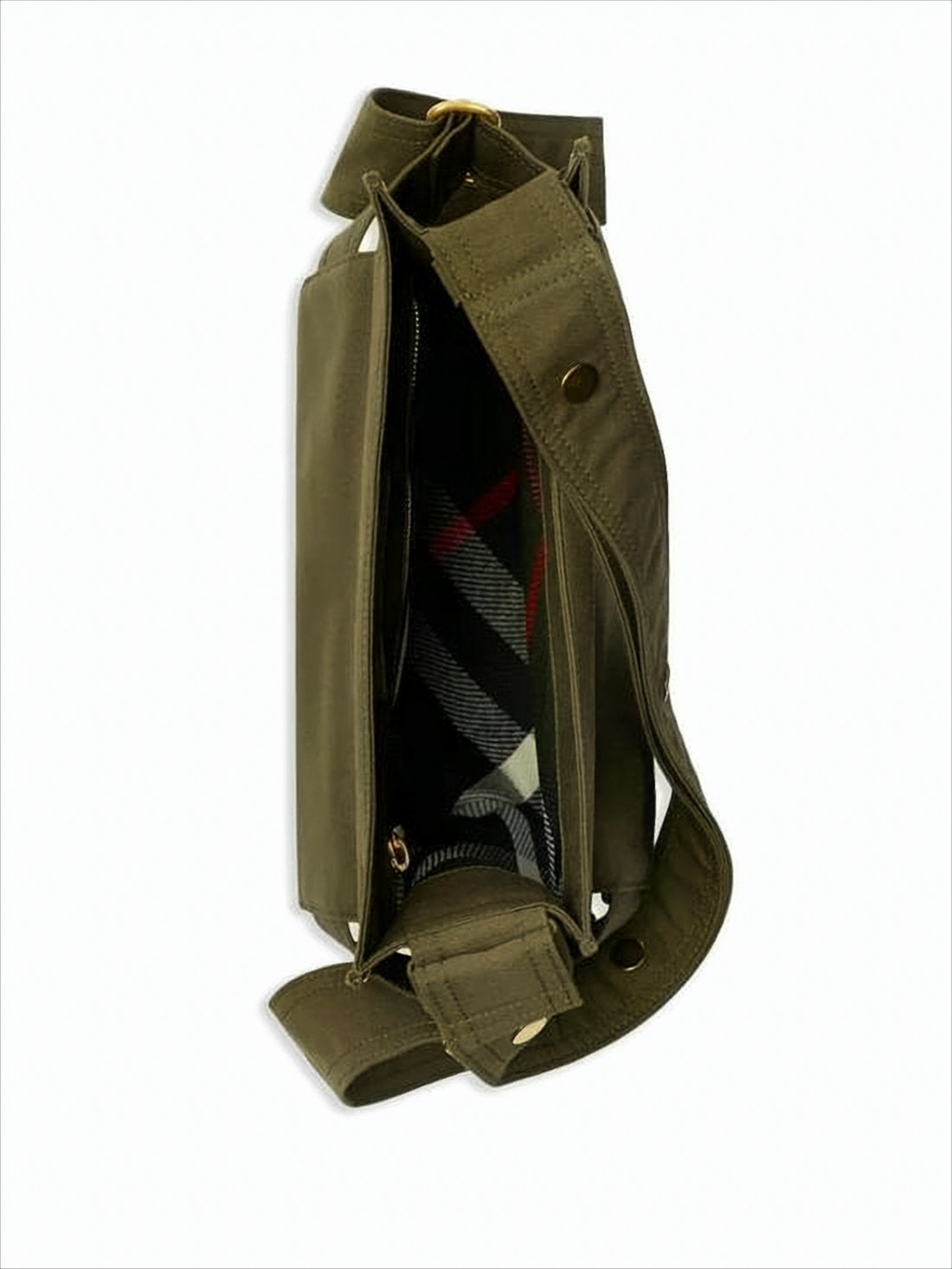 Olive Green Structured Tote Bag