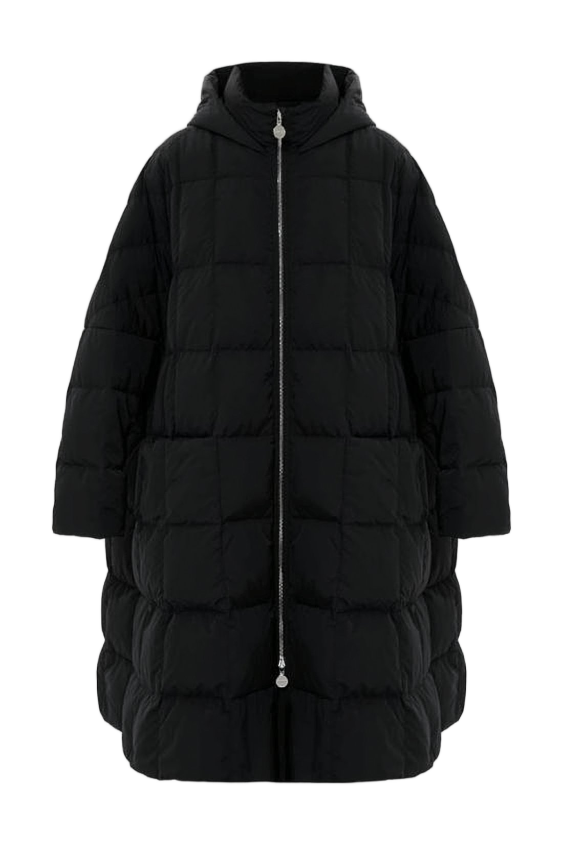 Quilted Black Down Coat with Oversized Silhouette