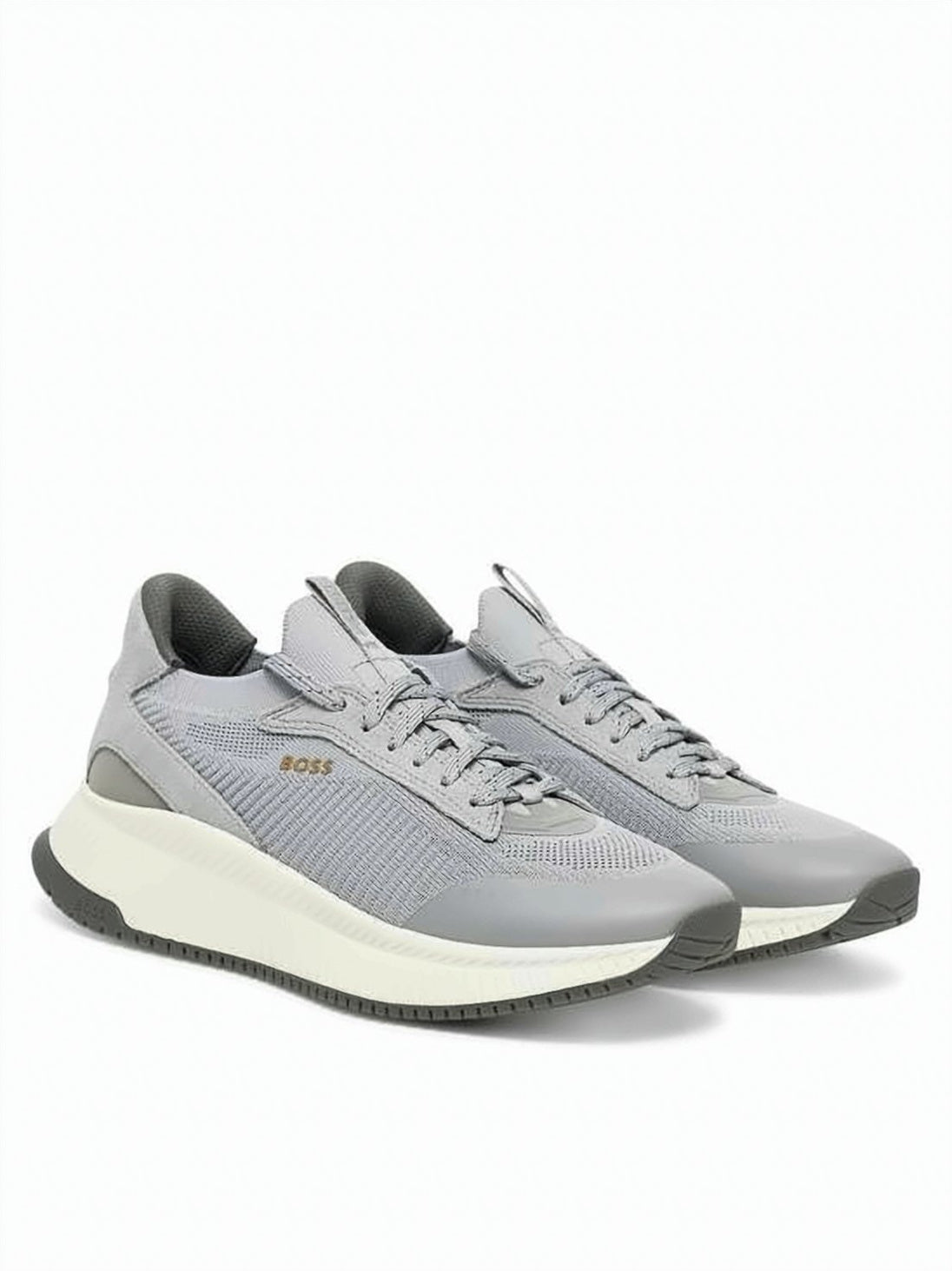 Knitted Polyester Sneakers With Cushioned Midsole