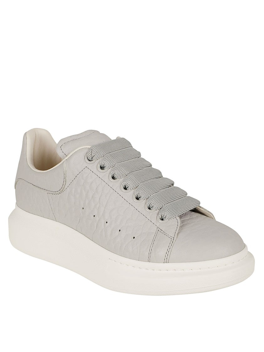 Cool Grey Dumbo Grain Leather Low-Top Sneakers