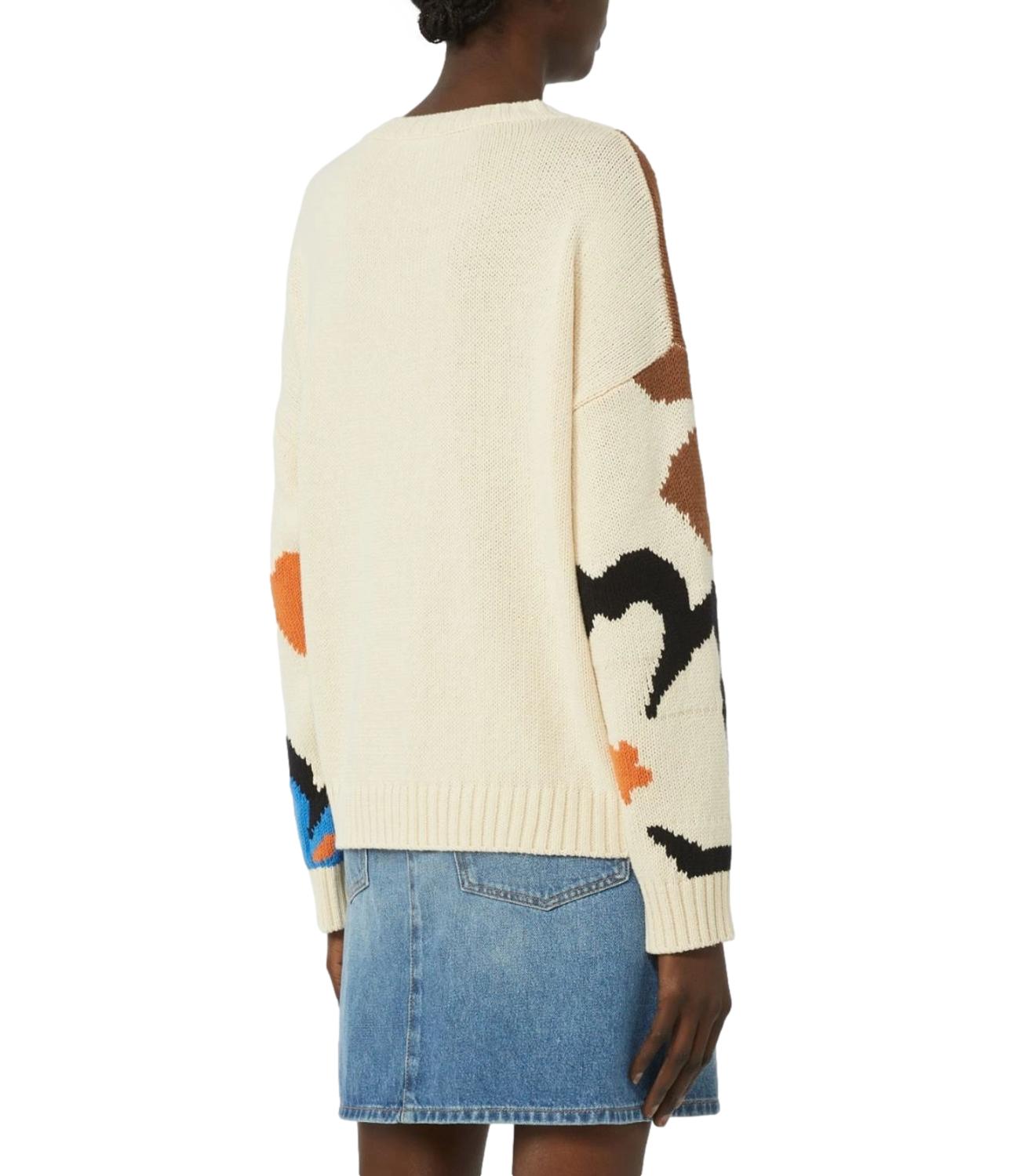 Multicolor Floral Wkdcelebre Linen Sweater