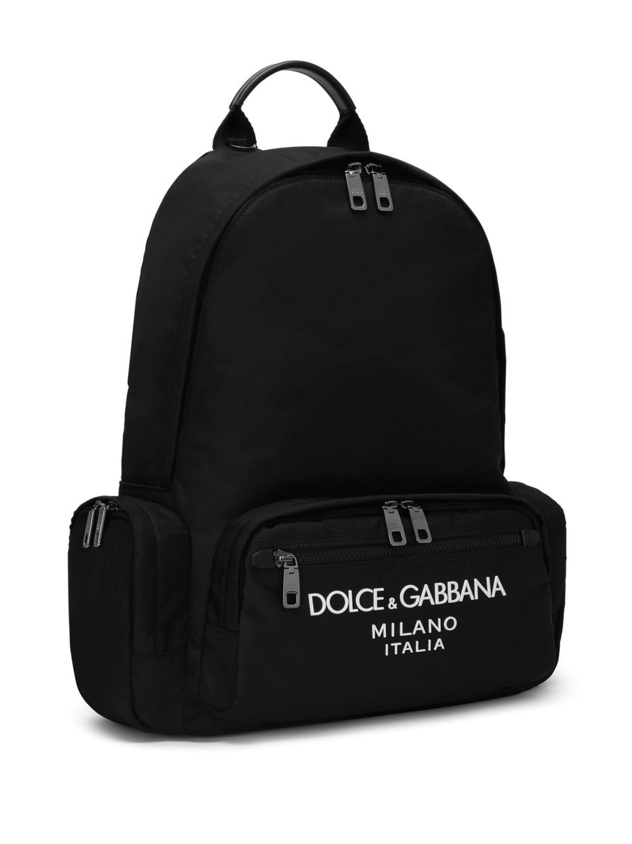 Sicilia DNA Nylon Logo Black Backpack