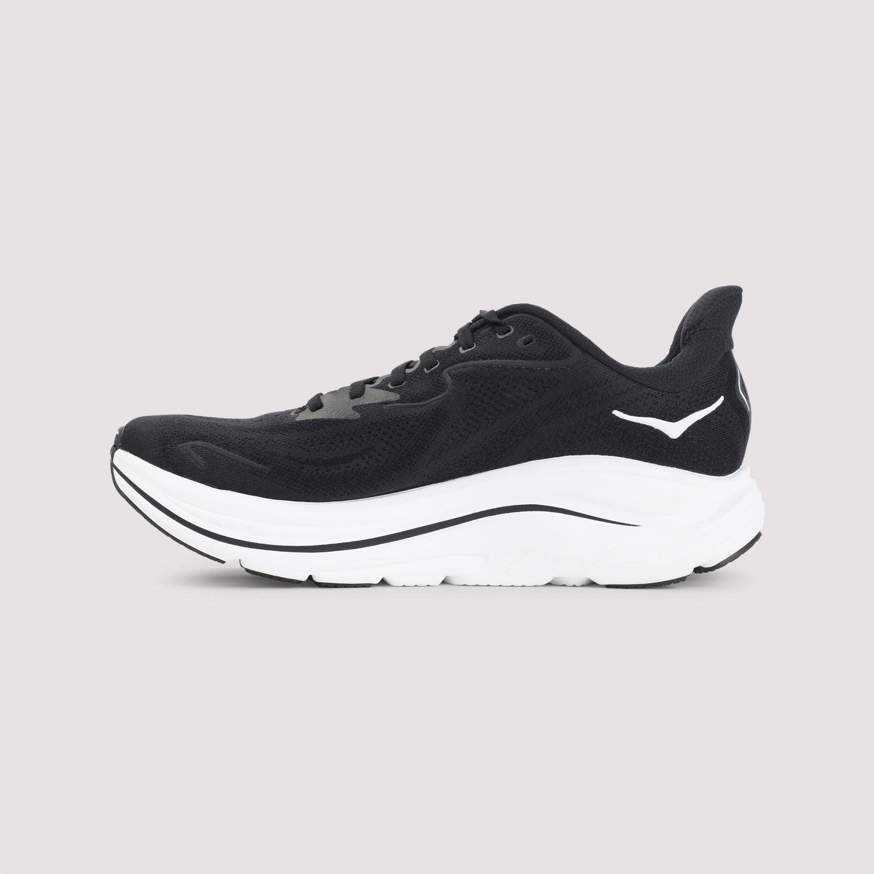 Black Jacquard Knit Sneakers with Reflective Details and MetaRocker Technology