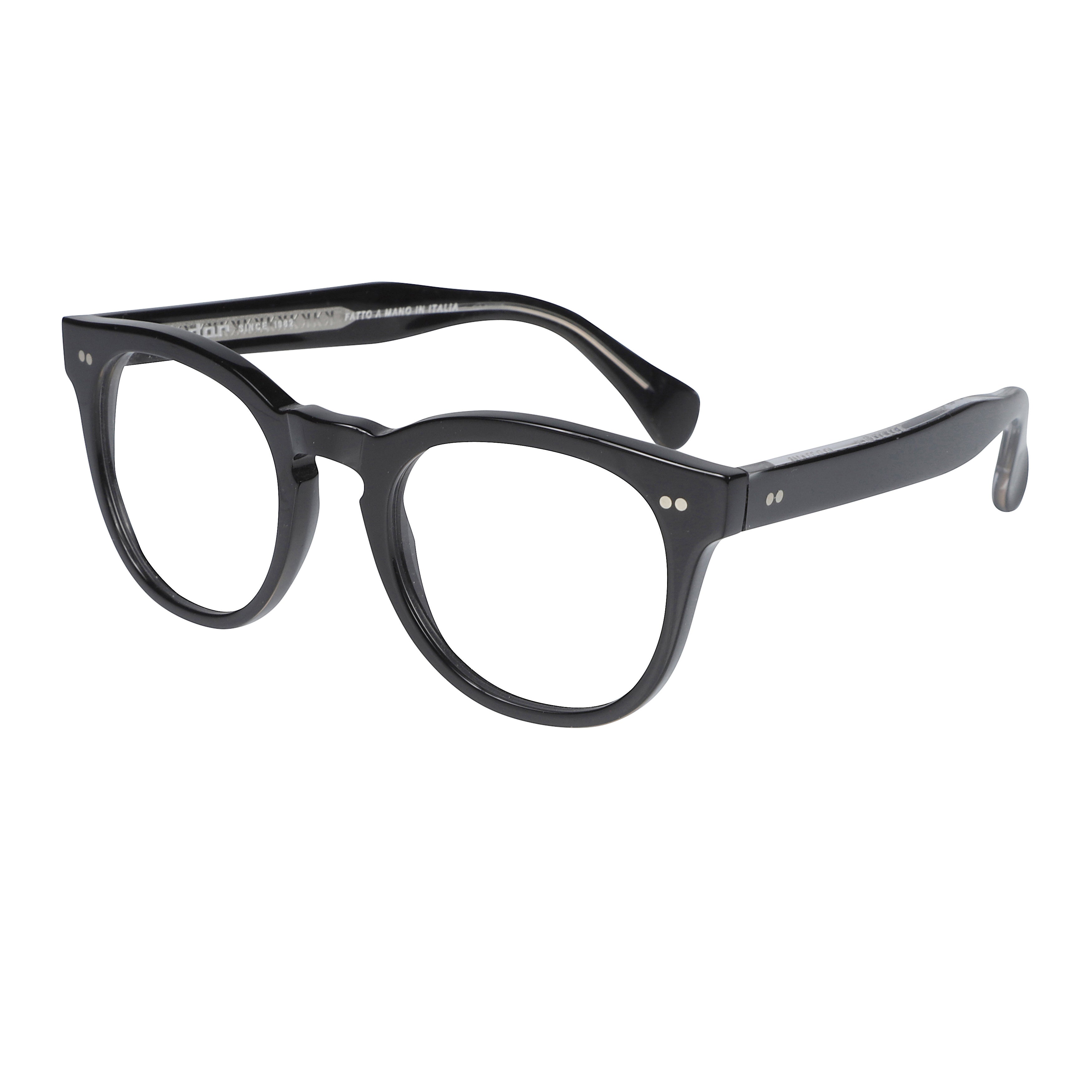Tuxon-K Classic Round Frame Eyeglasses with Keyhole Bridge