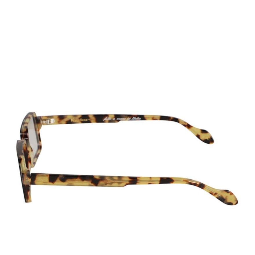 Planet Light Rectangular Tortoiseshell Frame Eyeglasses with Curved Temples