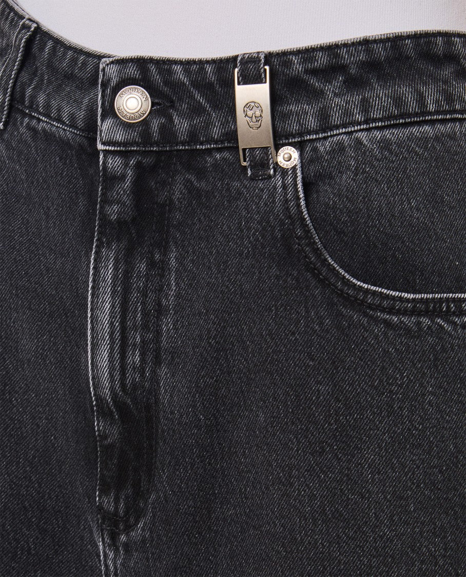 Straight Leg Denim Pants