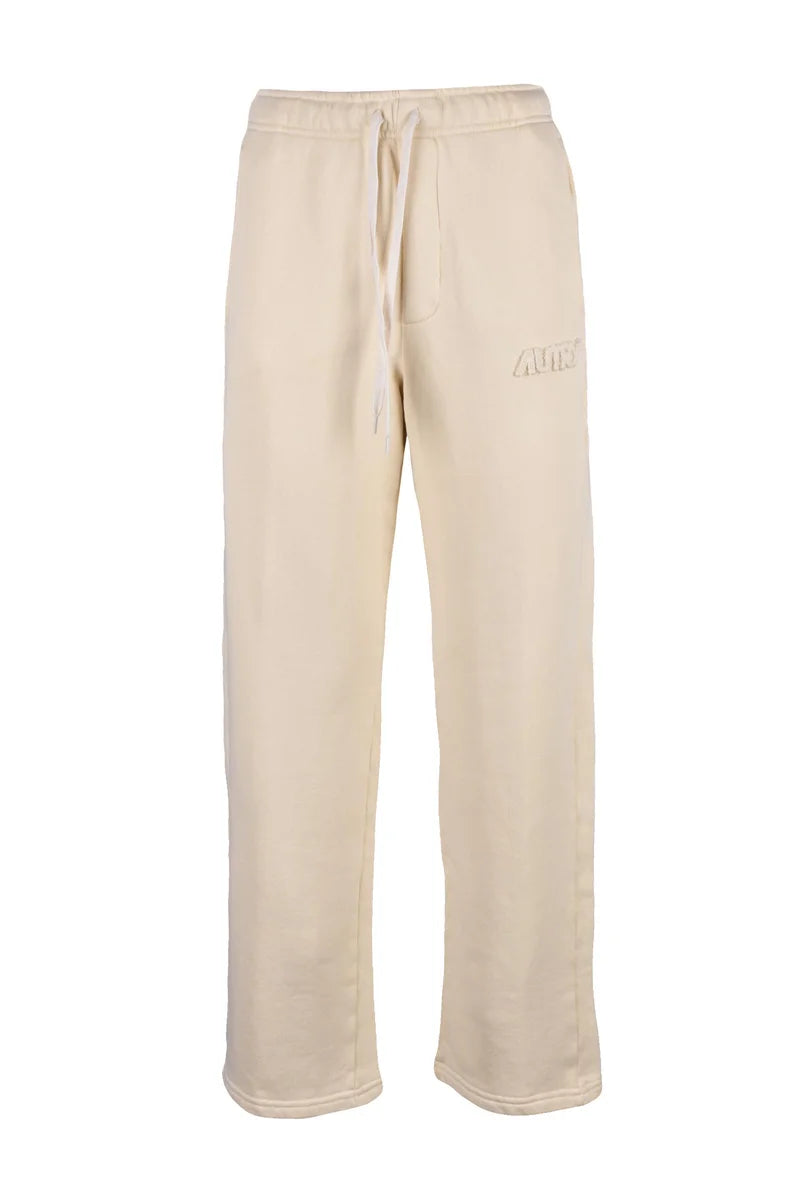 Cropped White Tracksuit Pants