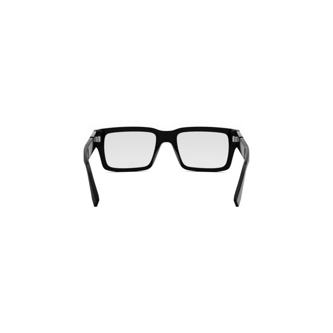 Fe50114i Bold Rectangular Acetate Eyeglasses