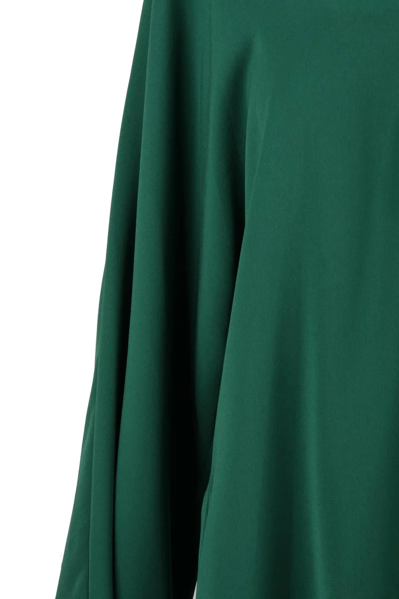 Umile Triacetate Blouse - Bottle Green