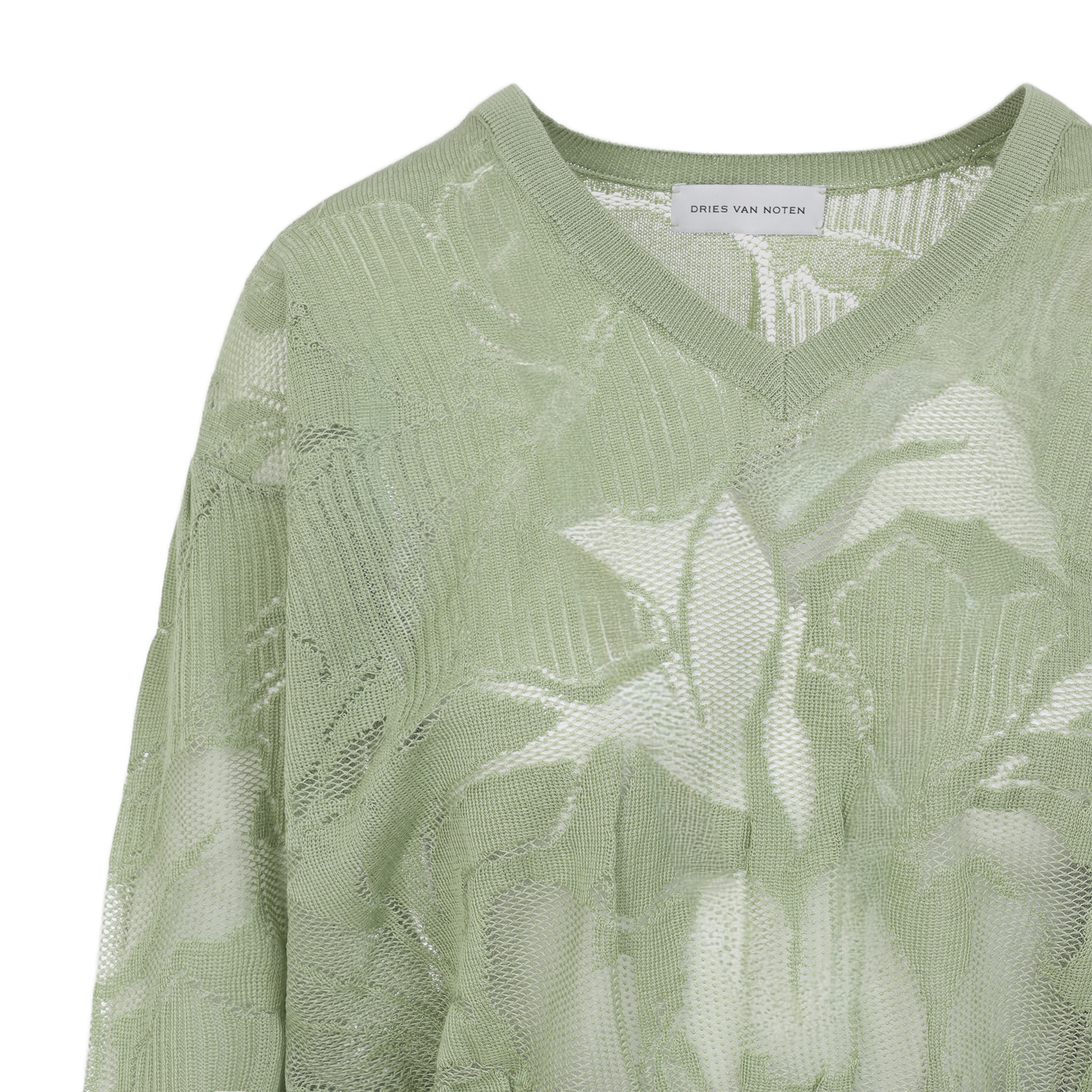 Lightweight Semi-Sheer Knit Sweater