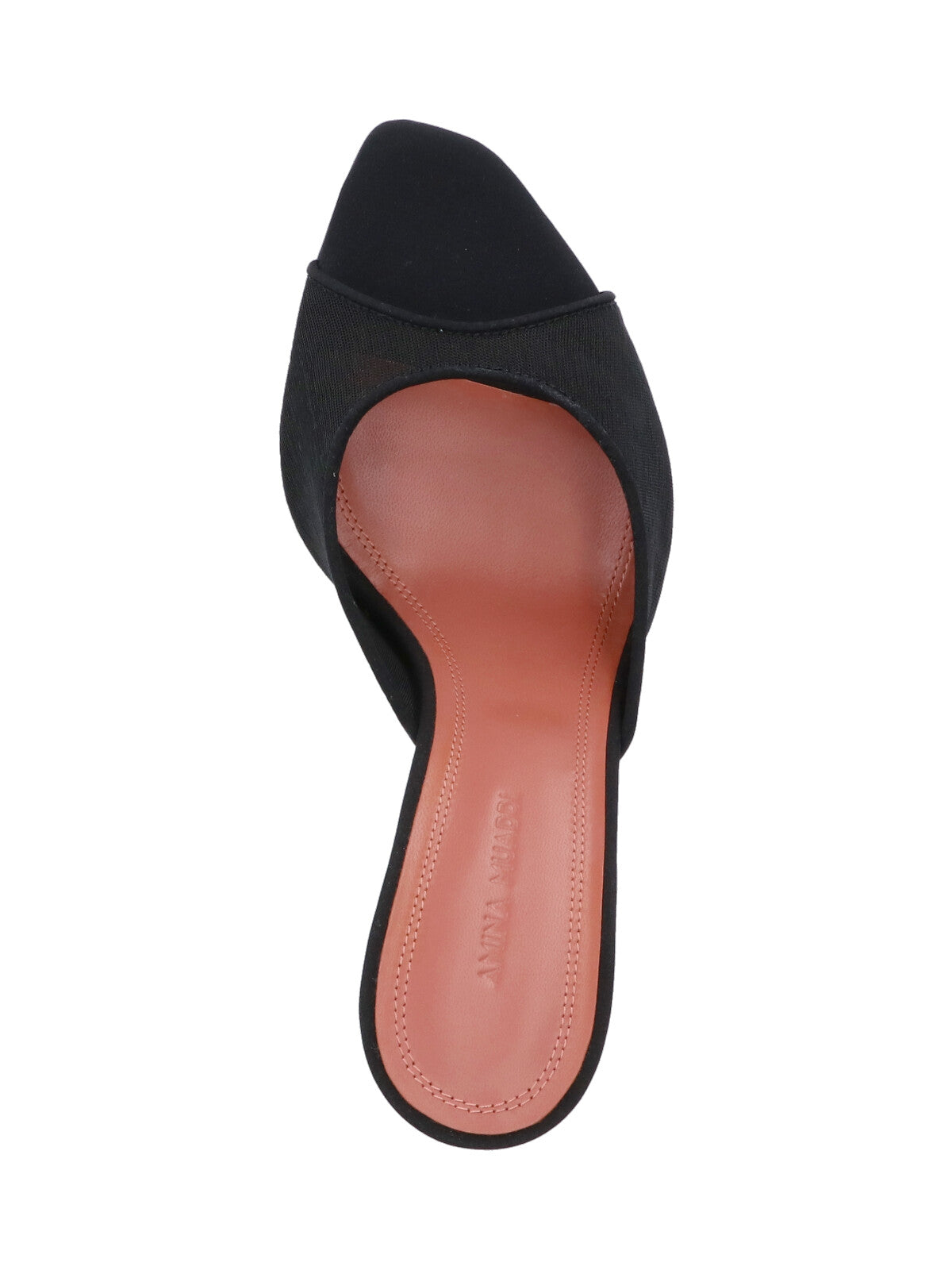 Black Alexa Square Toe Silk Mules