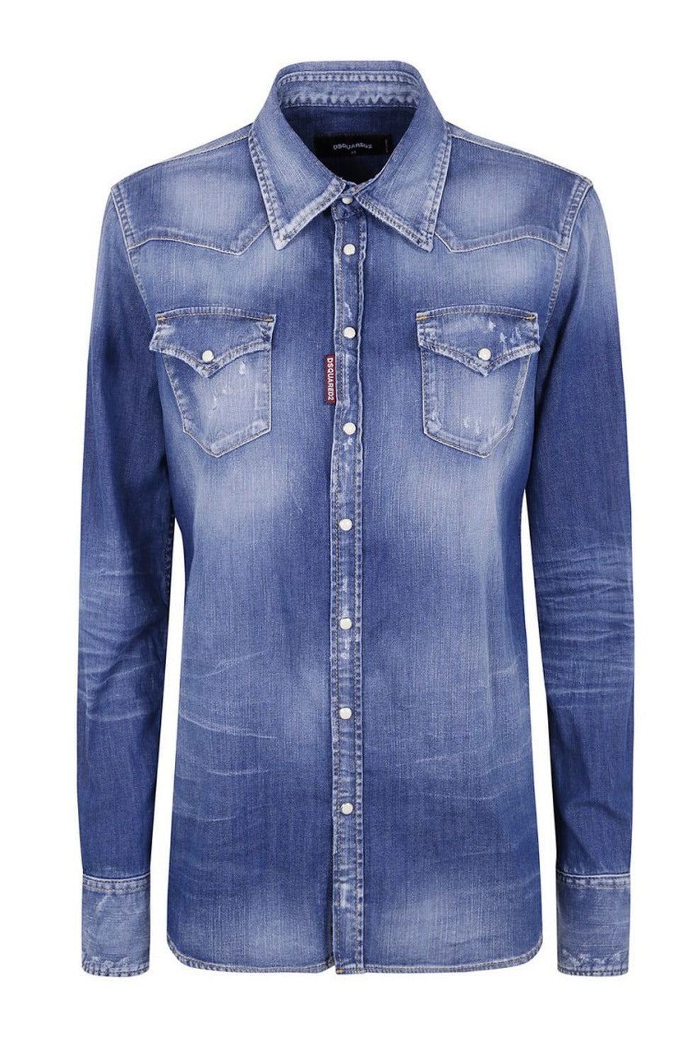 Denim Shirt With Chest Pockets