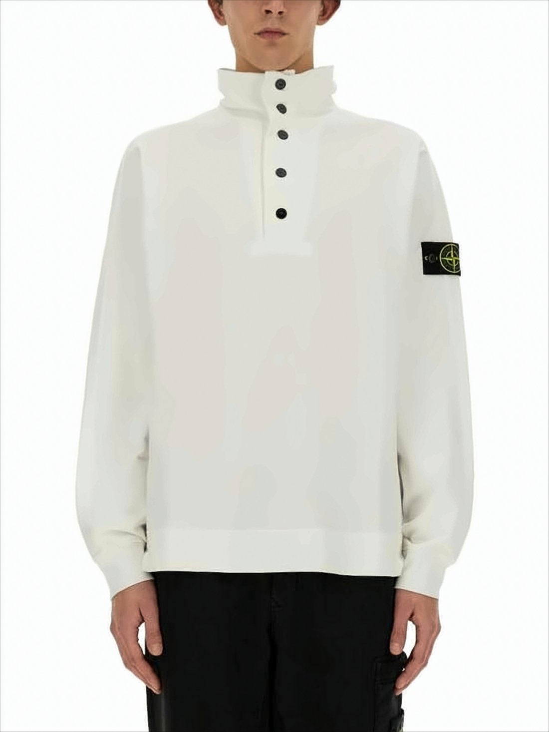 High Buttoned Turtleneck Sweater
