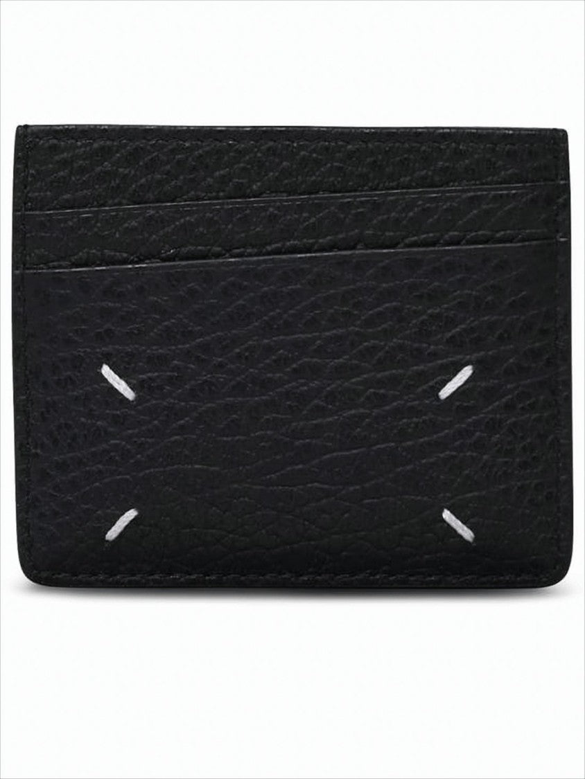 Textured Calf Leather Card Wallet