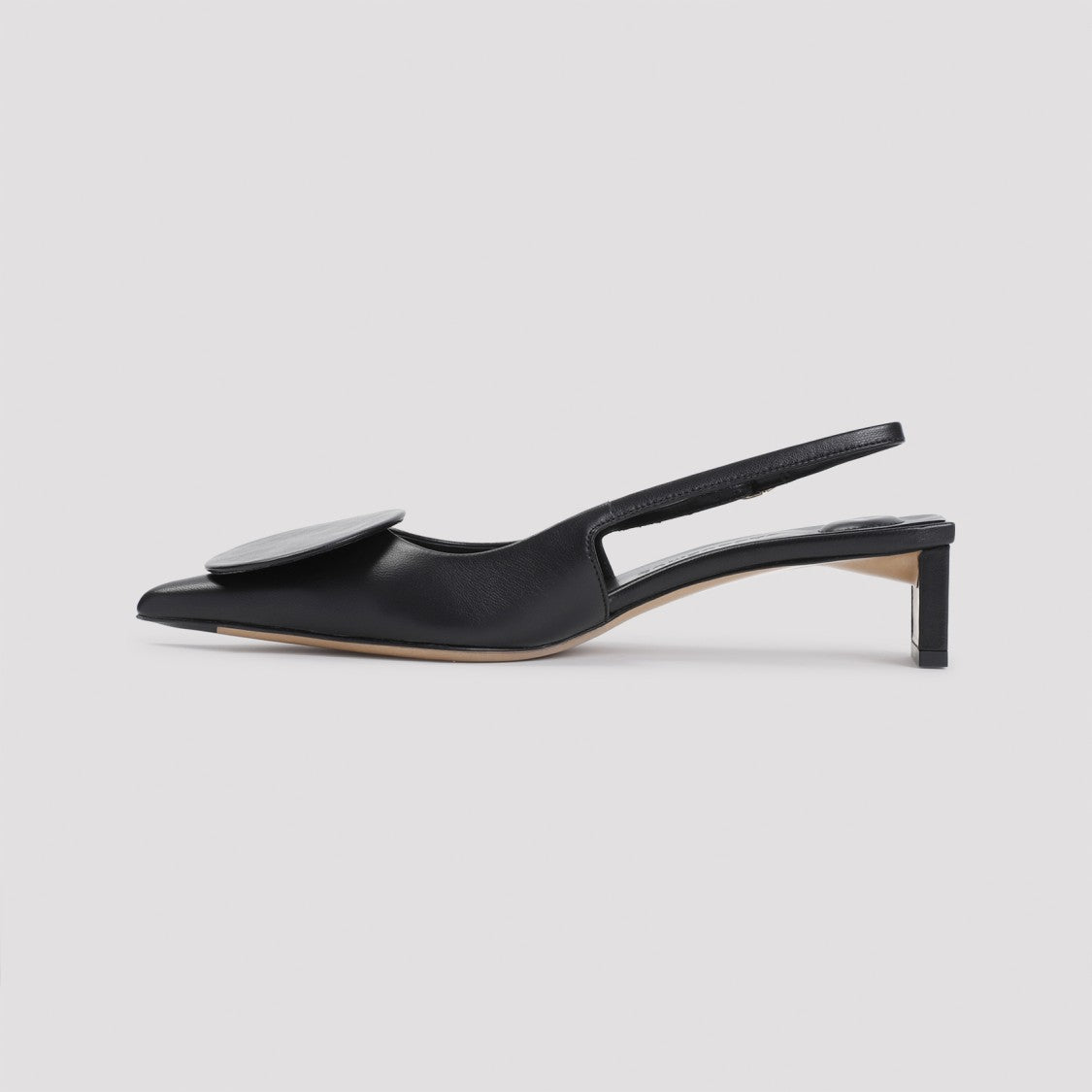 Pointed Toe Pumps With Geometric Embellishments