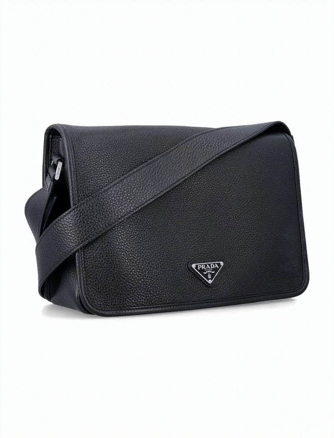 Textured Calf Leather Shoulder Bag